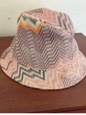 Missoni bucket hat - pink & purple